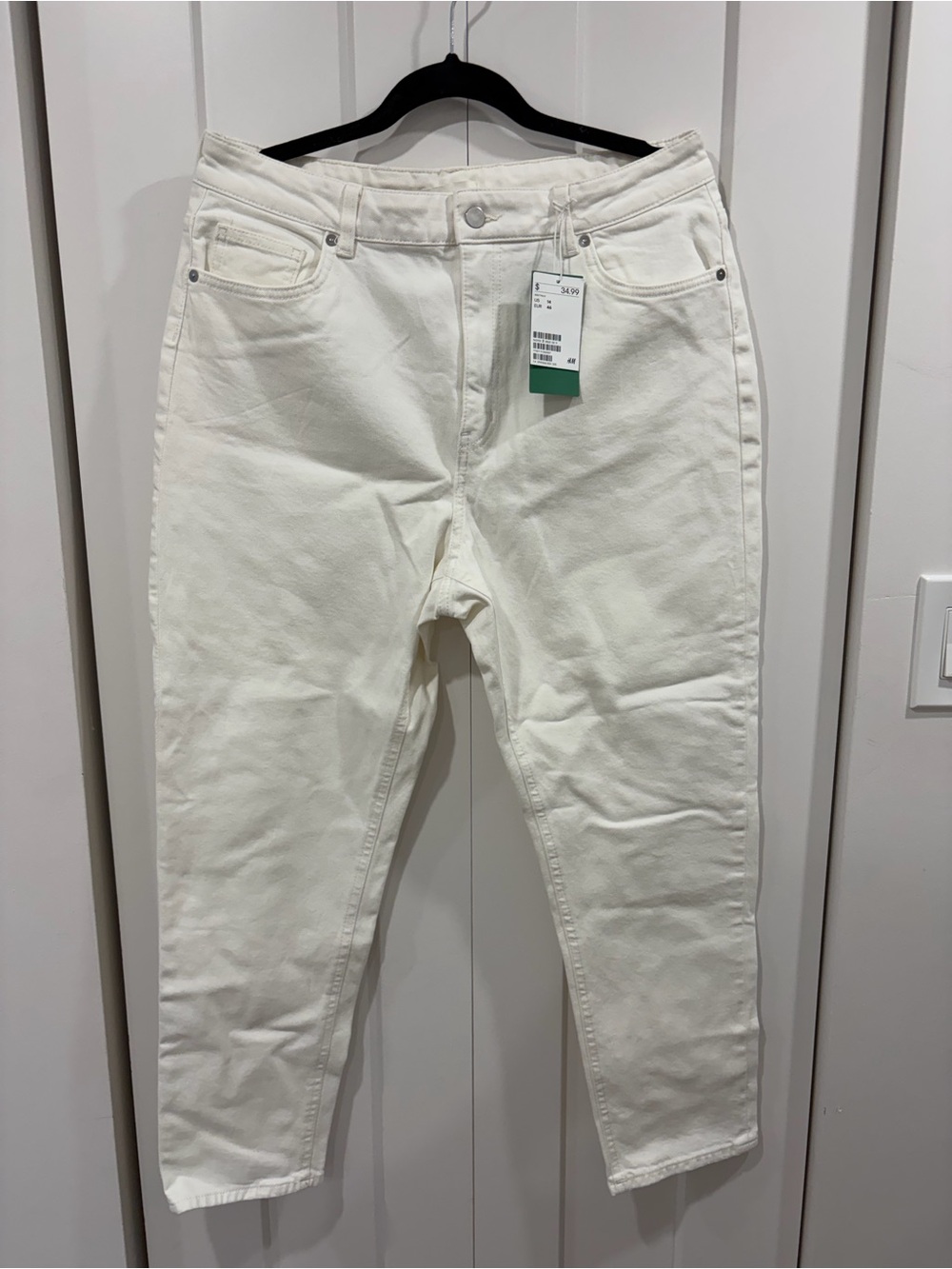 H&M High Rise White Women’s Jeans